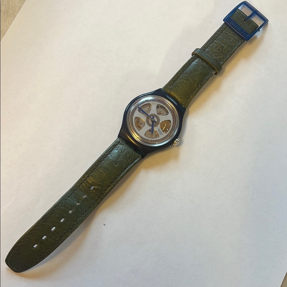 Swatch Blue and Green Women's Watch